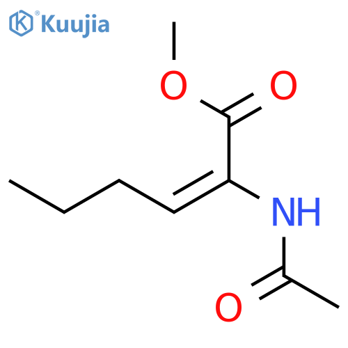 2-HEXENOIC ACID, 2-(ACETYLAMINO)-, METHYL ESTER structure
