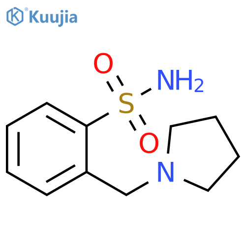 2-(pyrrolidin-1-yl)methylbenzene-1-sulfonamide structure