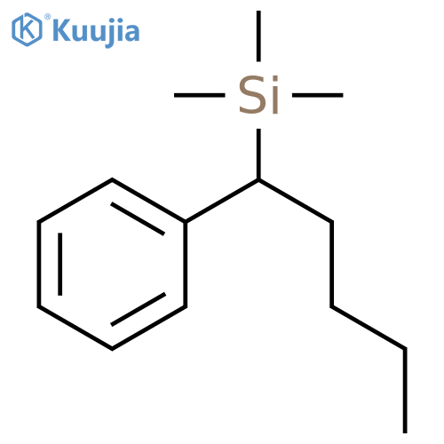 SILANE, TRIMETHYL(1-PHENYLPENTYL)- structure