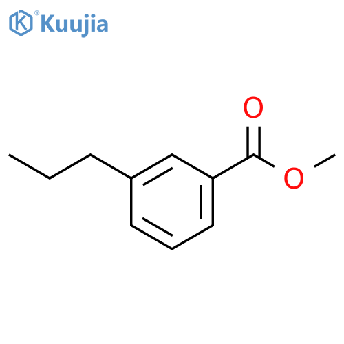 Benzoic acid, 3-propyl-, methyl ester structure
