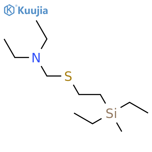 Ethanamine, N-[[[2-(diethylmethylsilyl)ethyl]thio]methyl]-N-ethyl- structure