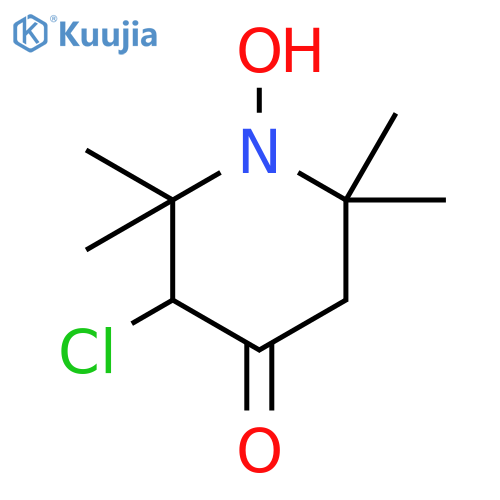 4-PIPERIDINONE, 3-CHLORO-1-HYDROXY-2,2,6,6-TETRAMETHYL- structure