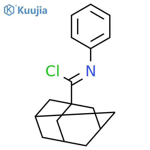 TRICYCLO[3.3.1.13,7]DECANE-1-CARBOXIMIDOYL CHLORIDE, N-PHENYL- structure