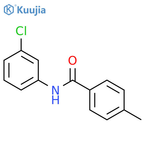 N-(3-chlorophenyl)-4-methylbenzamide structure