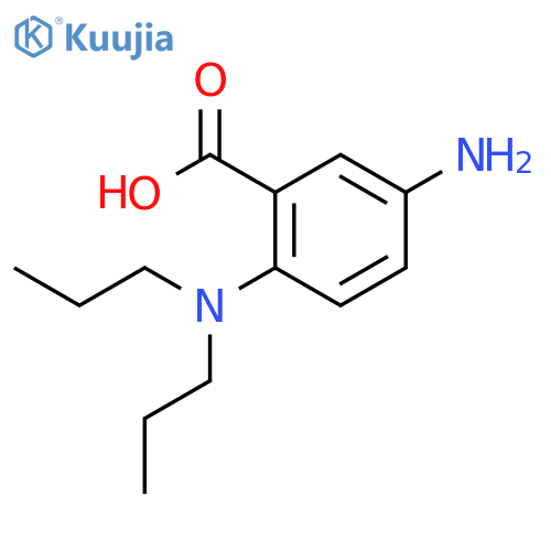 Benzoic acid, 5-amino-2-(dipropylamino)- structure