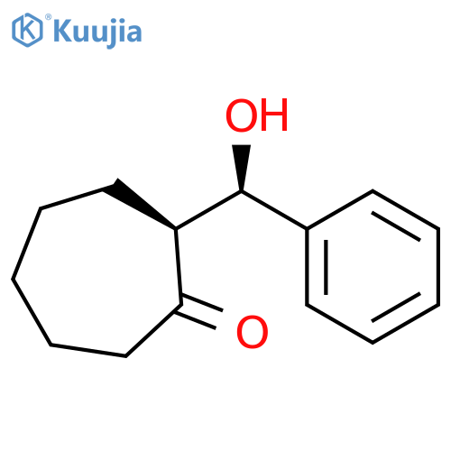 Cycloheptanone, 2-[(R)-hydroxyphenylmethyl]-, (2S)-rel- structure