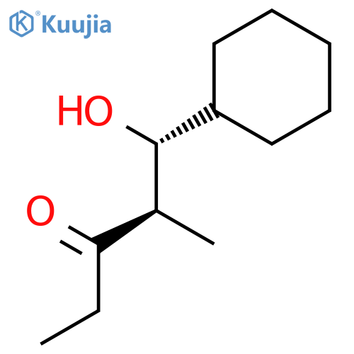 3-Pentanone, 1-cyclohexyl-1-hydroxy-2-methyl-, (1R,2R)-rel- structure
