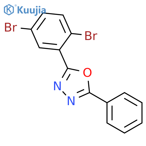 1,3,4-Oxadiazole, 2-(2,5-dibromophenyl)-5-phenyl- structure