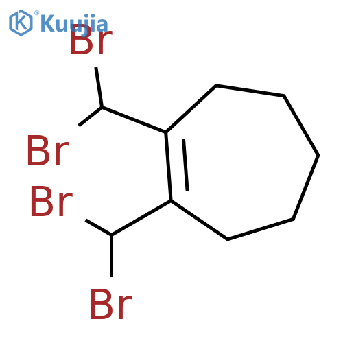 CYCLOHEPTENE, 1,2-BIS(DIBROMOMETHYL)- structure