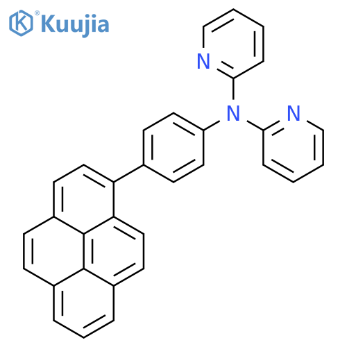 2-Pyridinamine, N-[4-(1-pyrenyl)phenyl]-N-2-pyridinyl- structure
