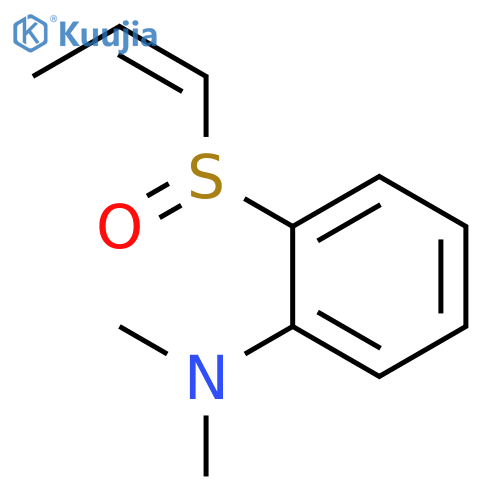 BENZENAMINE, N,N-DIMETHYL-2-[(1Z)-1-PROPENYLSULFINYL]- structure