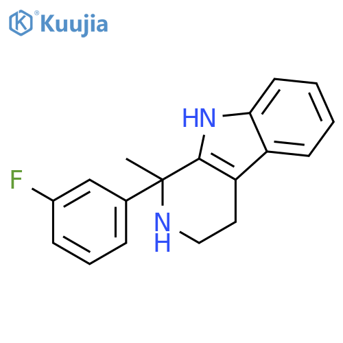1H-Pyrido[3,4-b]indole, 1-(3-fluorophenyl)-2,3,4,9-tetrahydro-1-methyl- structure