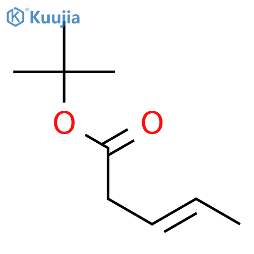 3-pentenoic acid, 1,1-dimethylethyl ester, (e)- structure