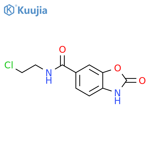 6-Benzoxazolecarboxamide, N-(2-chloroethyl)-2,3-dihydro-2-oxo- structure