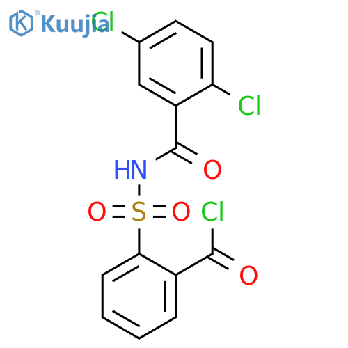 BENZOYL CHLORIDE, 2-[[(2,5-DICHLOROBENZOYL)AMINO]SULFONYL]- structure