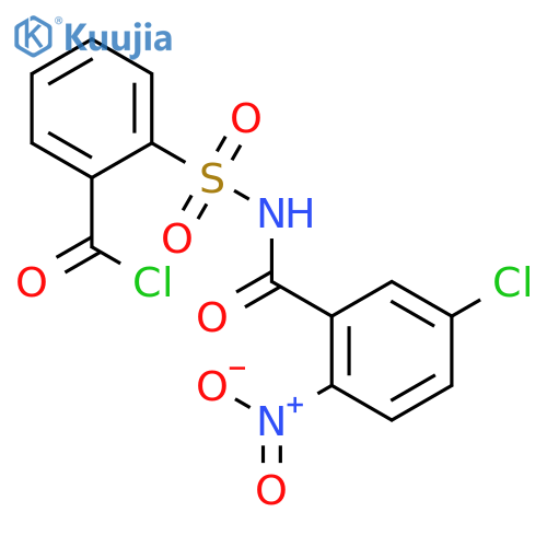 Benzoyl chloride, 2-[[(5-chloro-2-nitrobenzoyl)amino]sulfonyl]- structure