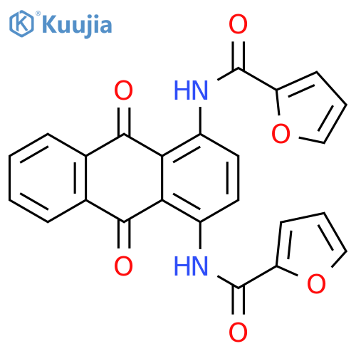 2-Furancarboxamide, N,N'-(9,10-dihydro-9,10-dioxo-1,4-anthracenediyl)bis- (9CI) structure
