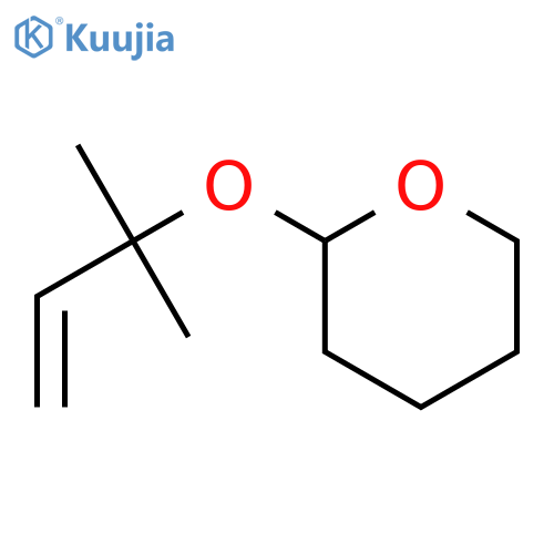 2H-PYRAN, 2-[(1,1-DIMETHYL-2-PROPENYL)OXY]TETRAHYDRO- structure