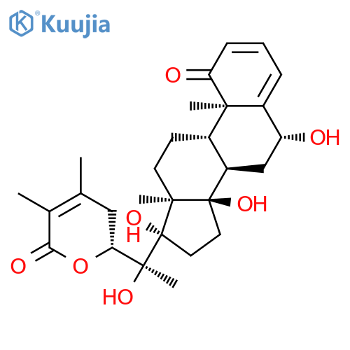 (2R)-2-[(1S)-1-Hydroxy-1-[(6R,8R,9S,10R,13S,14R,17S)-6,14,17-trihydroxy-10,13-dimethyl-1-oxo-6,7,8,9,11,12,15,16-octahydrocyclopenta[a]phenanthren-17-yl]ethyl]-4,5-dimethyl-2,3-dihydropyran-6-one structure