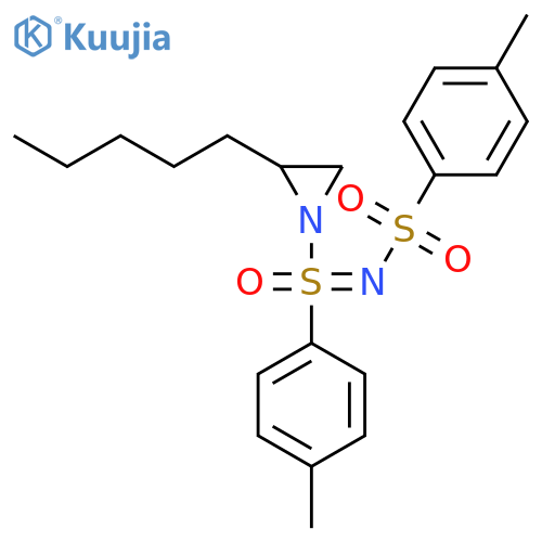 Aziridine,1-[S-(4-methylphenyl)-N-[(4-methylphenyl)sulfonyl]sulfonimidoyl]-2-pentyl- structure