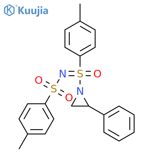 Aziridine,1-[S-(4-methylphenyl)-N-[(4-methylphenyl)sulfonyl]sulfonimidoyl]-2-phenyl- structure