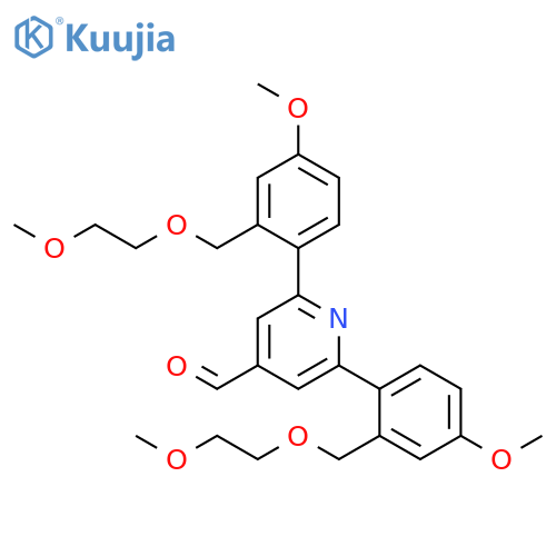 4-Pyridinecarboxaldehyde,2,6-bis[4-methoxy-2-[(2-methoxyethoxy)methyl]phenyl]- structure
