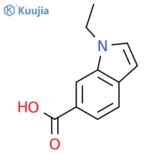 1H-INDOLE-6-CARBOXYLIC ACID, 1-ETHYL- structure