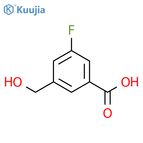3-Fluoro-5-(hydroxymethyl)benzoic Acid structure