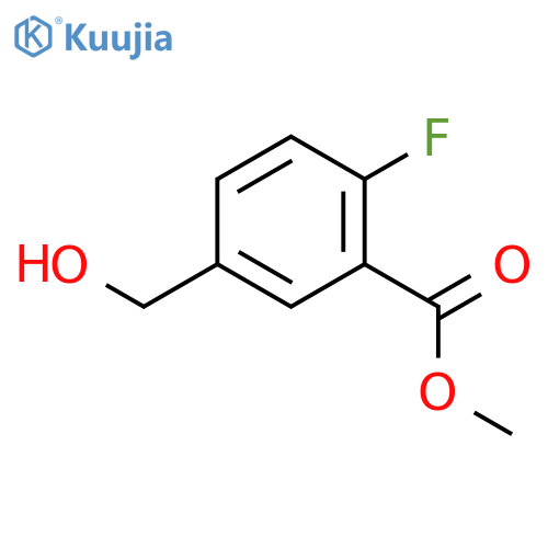 Methyl 2-fluoro-5-(hydroxymethyl)benzoate structure