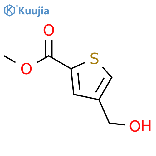 Methyl 4-(hydroxymethyl)thiophene-2-carboxylate structure