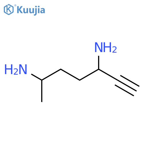 6-heptyne-2,5-diamine structure