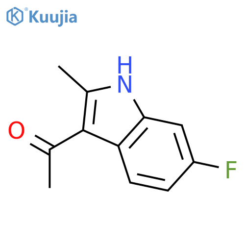Ethanone, 1-(6-fluoro-2-methyl-1H-indol-3-yl)- structure