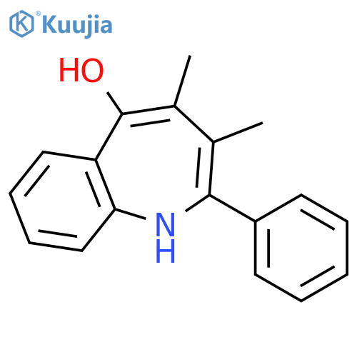1H-1-BENZAZEPIN-5-OL, 3,4-DIMETHYL-2-PHENYL- structure