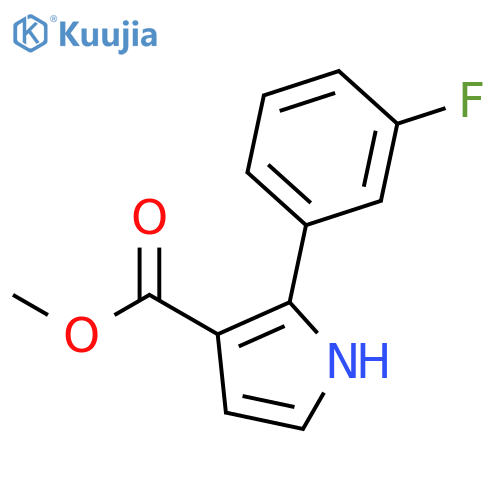 1H-Pyrrole-3-carboxylic acid, 2-(3-fluorophenyl)-, methyl ester structure
