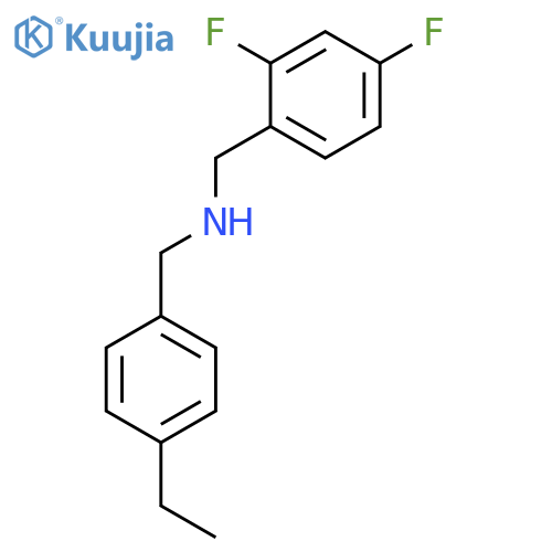 Benzenemethanamine, N-[(4-ethylphenyl)methyl]-2,4-difluoro- structure