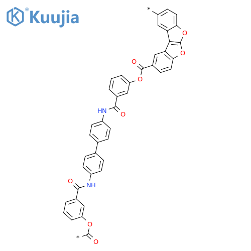 POLY(BENZOFURO[2,3-B]BENZOFURAN-2,9-DIYLCARBONYLOXY-1,3-PHENYLENECARBONYLIMINO[1,1'-BIPHENYL]-4,4'-DIYLIMINOCARBONYL-1,3-PHENYLENEOXYCARBONYL) structure
