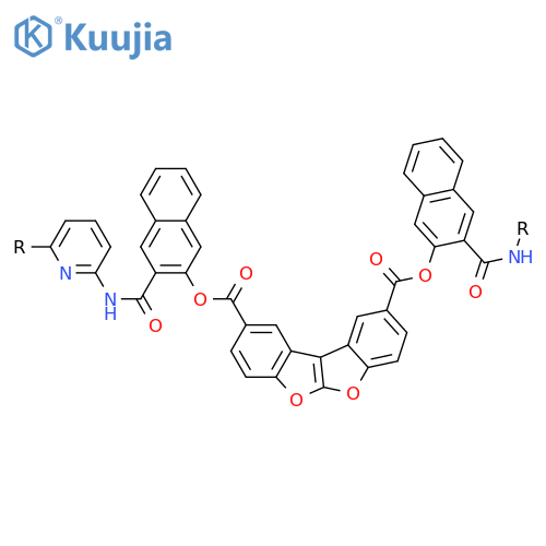 POLY(2,6-PYRIDINEDIYLIMINOCARBONYL-2,3-NAPHTHALENEDIYLOXYCARBONYLBENZOFURO[2,3-B]BENZOFURAN-2,9-DIYLCARBONYLOXY-2,3-NAPHTHALENEDIYLCARBONYLIMINO) structure