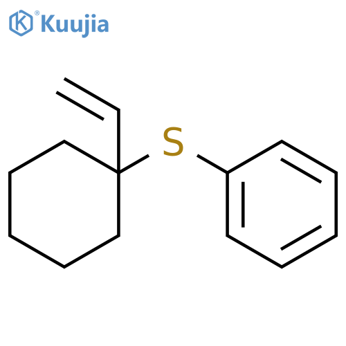 Benzene, [(1-ethenylcyclohexyl)thio]- structure