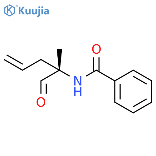 Benzamide, N-(1-formyl-1-methyl-3-butenyl)-, (S)- structure