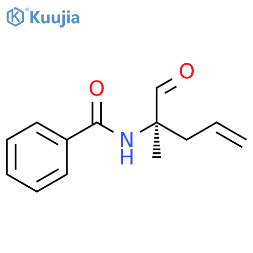 Benzamide, N-(1-formyl-1-methyl-3-butenyl)-, (R)- (9CI) structure