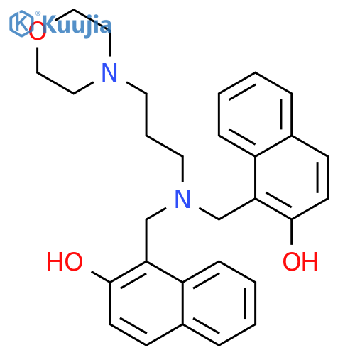 2-Naphthalenol, 1,1'-[[[3-(4-morpholinyl)propyl]imino]bis(methylene)]bis- structure