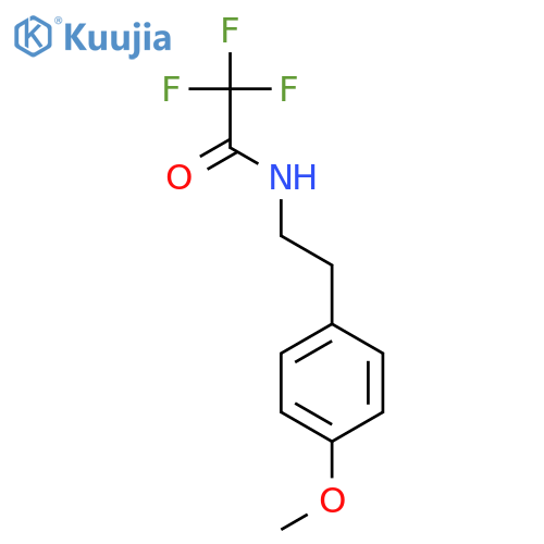 Acetamide, 2,2,2-trifluoro-N-[2-(4-methoxyphenyl)ethyl]- structure