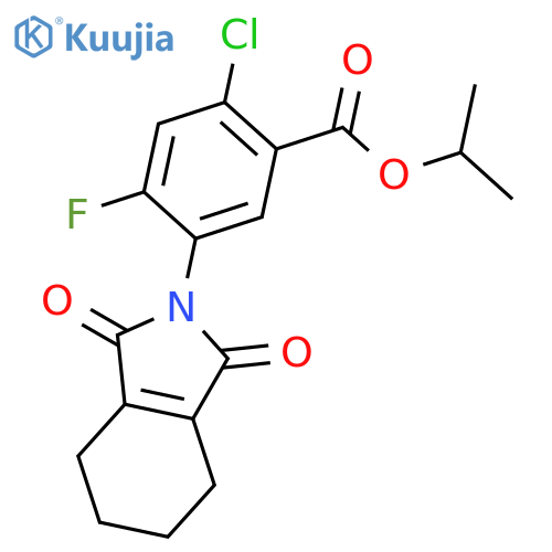 propan-2-yl 2-chloro-5-(1,3-dioxo-1,3,4,5,6,7-hexahydro-2H-isoindol-2-yl)-4-fluorobenzoate structure