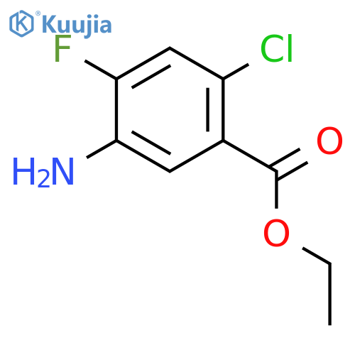Benzoic acid, 5-amino-2-chloro-4-fluoro-, ethyl ester structure