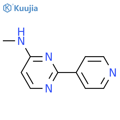4-PYRIMIDINAMINE, N-METHYL-2-(4-PYRIDINYL)- structure