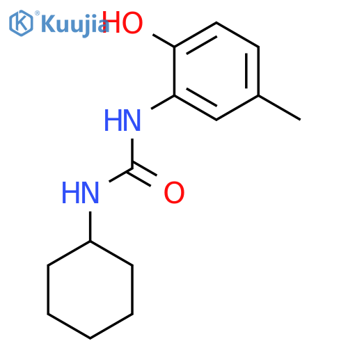 Urea, N-cyclohexyl-N'-(2-hydroxy-5-methylphenyl)- structure