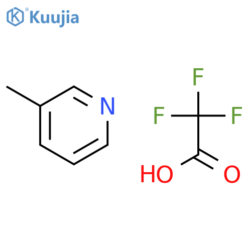 Pyridine, 3-methyl-, trifluoroacetate structure