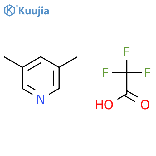 Pyridine, 3,5-dimethyl-, trifluoroacetate structure