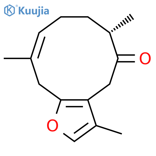 Cyclodeca[b]furan-5(4H)-one,6,7,8,11-tetrahydro-3,6,10-trimethyl-, (6S,9E)- structure