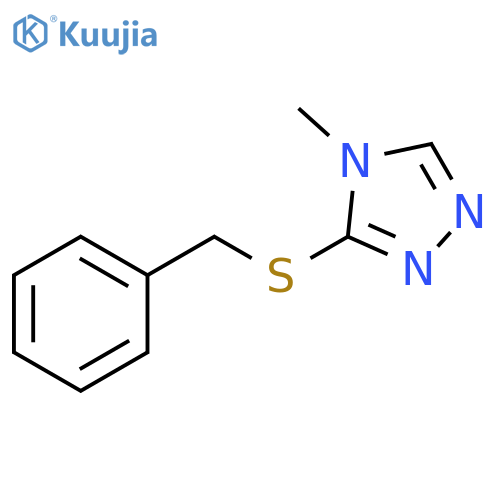 4H-1,2,4-Triazole, 4-methyl-3-[(phenylmethyl)thio]- structure